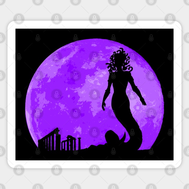 Medusa Moon Sticker by nickbeta